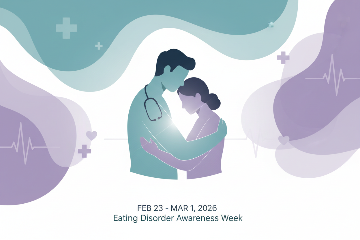 Healthcare professional supporting patient during Eating Disorder Awareness Week 2026